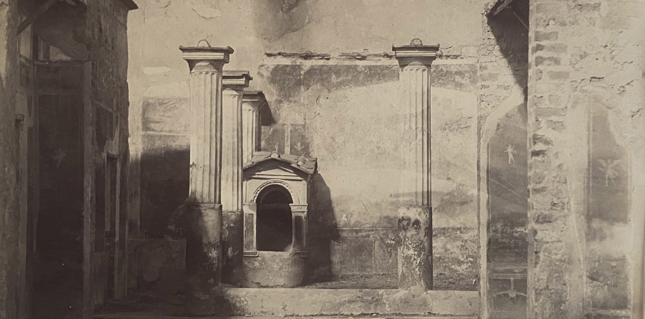 Fotografia di Gabriel Ivanovič de Rumine che ritrae la Casa del Poeta Tragico di Pompei